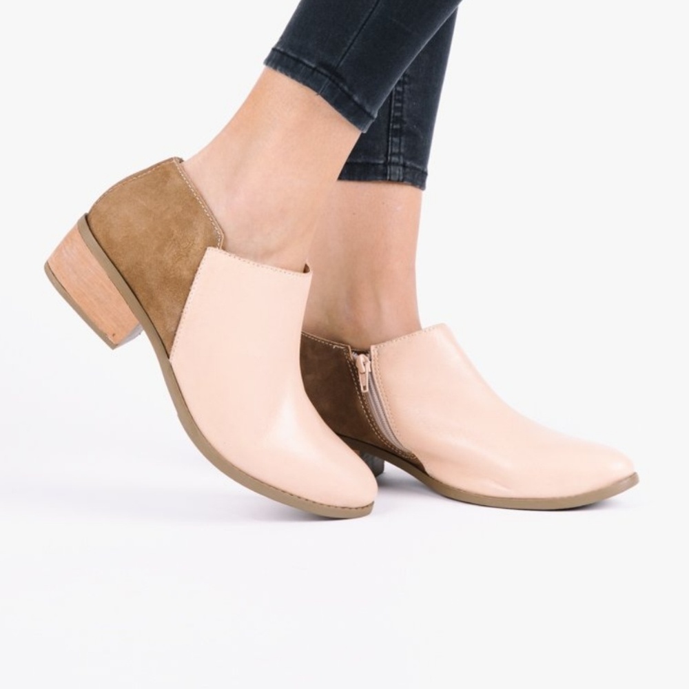 Matisse two tone booties, worn once